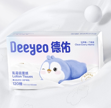 德佑乳霜纸120抽15包柔纸巾新生干湿两用抽纸乳霜保湿巾